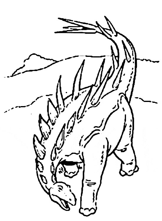 ぬりえページ: 恐竜 (動物) #5523 - 無料の印刷可能なぬりえページ