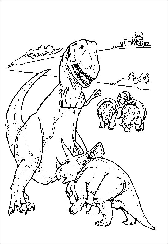 ぬりえページ: 恐竜 (動物) #5526 - 無料の印刷可能なぬりえページ