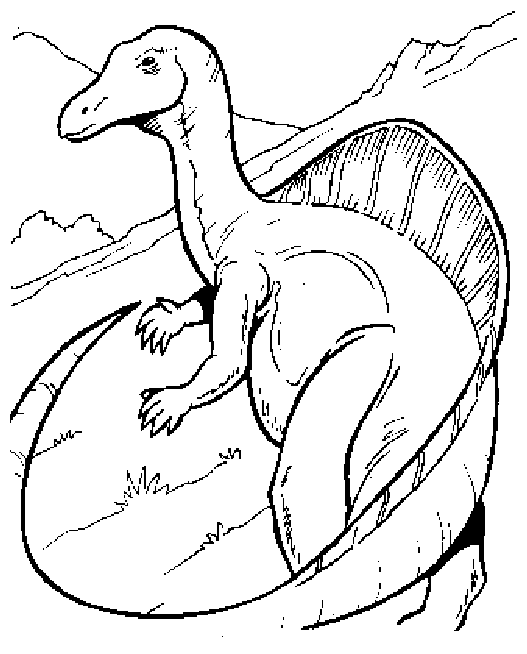 ぬりえページ: 恐竜 (動物) #5534 - 無料の印刷可能なぬりえページ