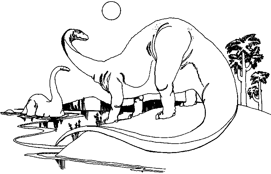 ぬりえページ: 恐竜 (動物) #5551 - 無料の印刷可能なぬりえページ