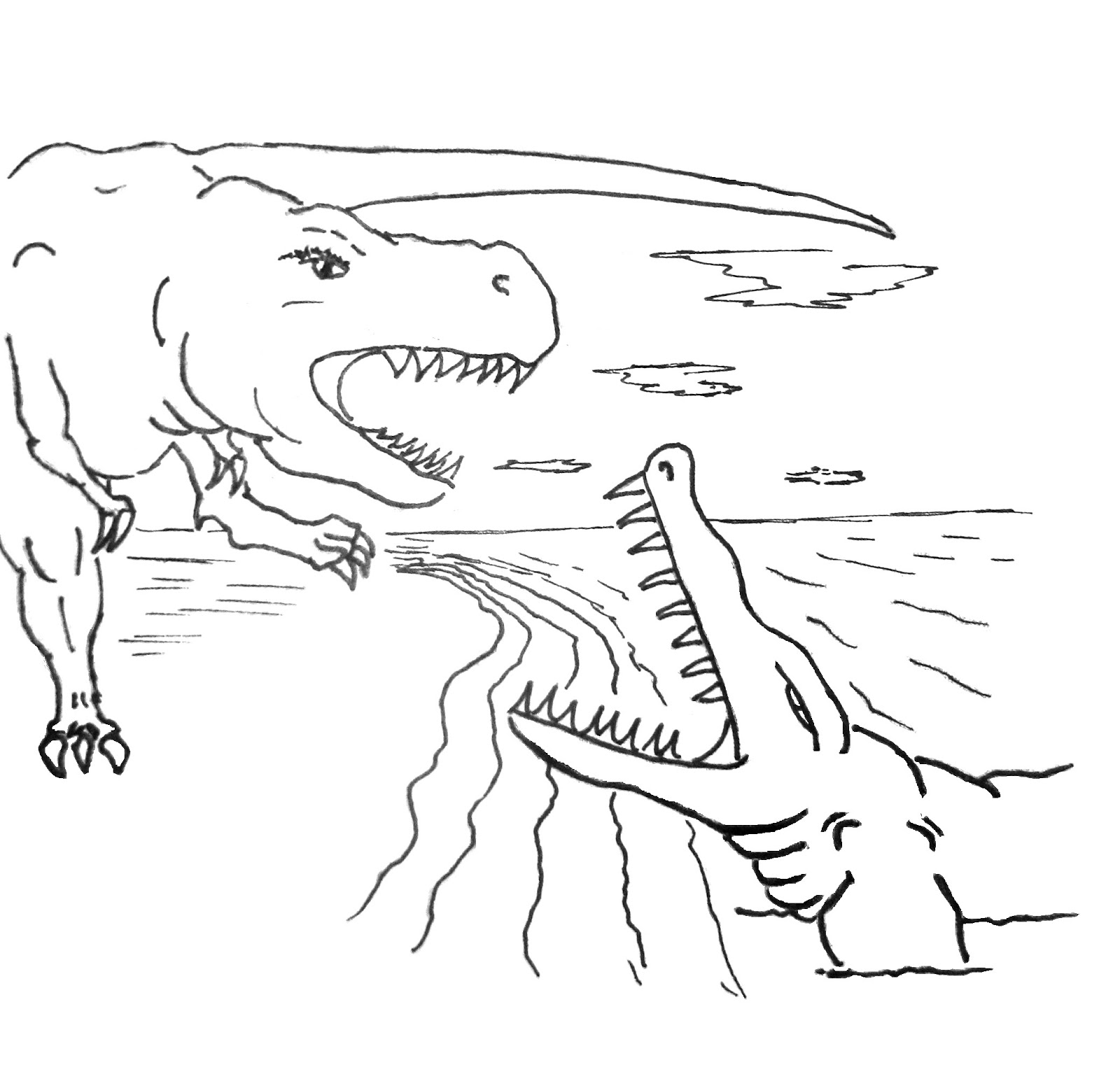 ぬりえページ: 恐竜 (動物) #5598 - 無料の印刷可能なぬりえページ