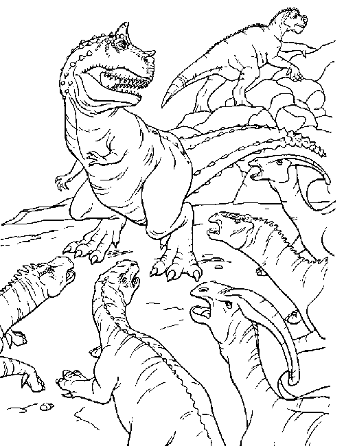 ぬりえページ: 恐竜 (動物) #5645 - 無料の印刷可能なぬりえページ
