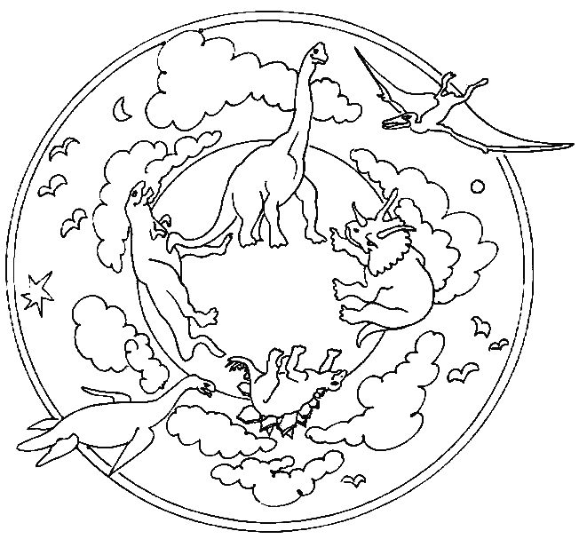 ぬりえページ: 恐竜 (動物) #5684 - 無料の印刷可能なぬりえページ