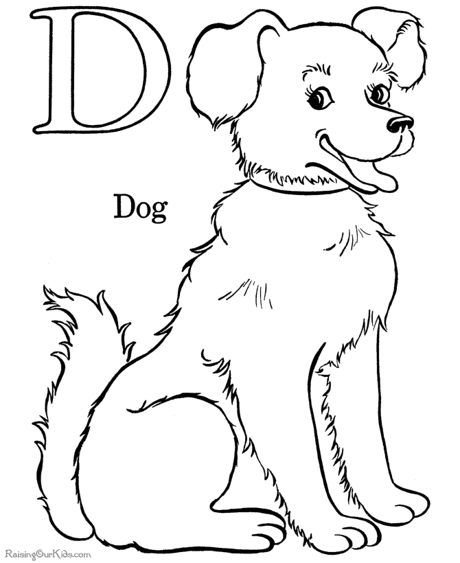 ぬりえページ: 犬 (動物) #10 - 無料の印刷可能なぬりえページ