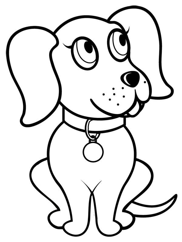 ぬりえページ: 犬 (動物) #3107 - 無料の印刷可能なぬりえページ