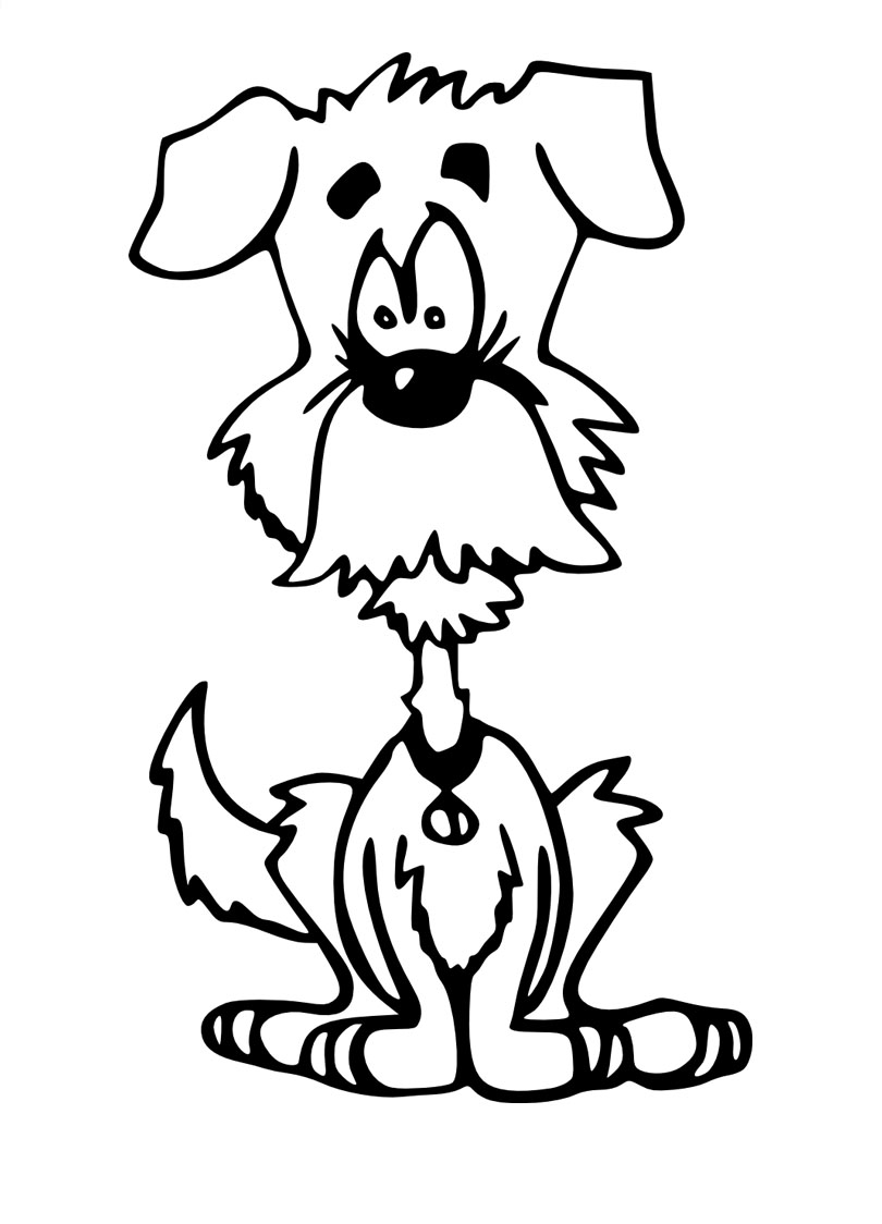 ぬりえページ: 犬 (動物) #48 - 無料の印刷可能なぬりえページ