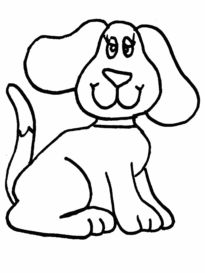 ぬりえページ: 犬 (動物) #8 - 無料の印刷可能なぬりえページ