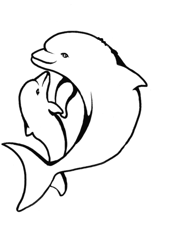 ぬりえページ: イルカ (動物) #5091 - 無料の印刷可能なぬりえページ
