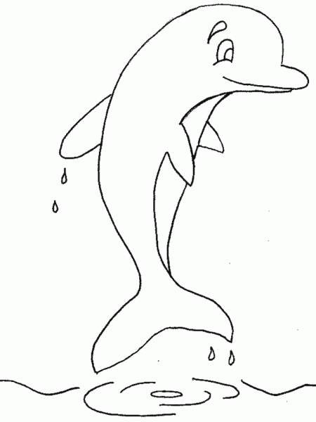 ぬりえページ: イルカ (動物) #5155 - 無料の印刷可能なぬりえページ