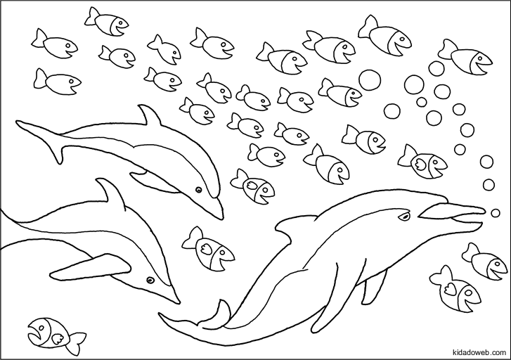ぬりえページ: イルカ (動物) #5183 - 無料の印刷可能なぬりえページ