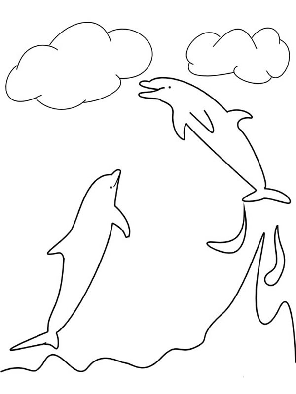 ぬりえページ: イルカ (動物) #5244 - 無料の印刷可能なぬりえページ