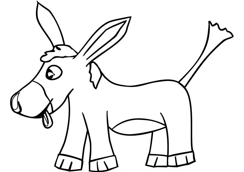ぬりえページ: ロバ (動物) #491 - 無料の印刷可能なぬりえページ