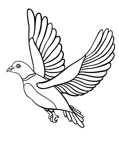 ぬりえページ: 鳩 (動物) #3986 - 無料の印刷可能なぬりえページ