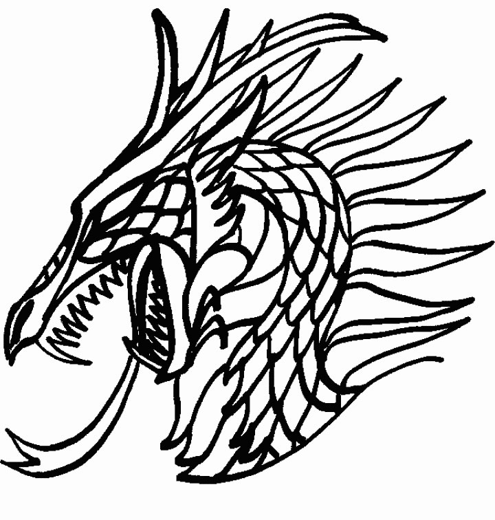 ぬりえページ: ドラゴン (動物) #5696 - 無料の印刷可能なぬりえページ