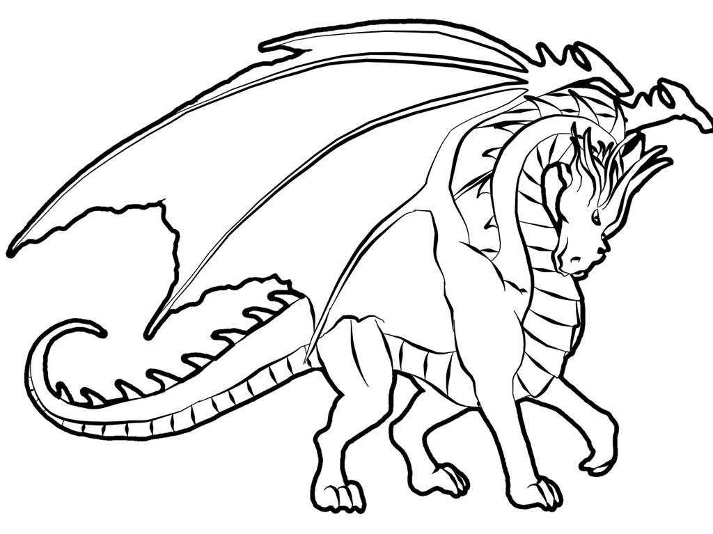 ぬりえページ: ドラゴン (動物) #5697 - 無料の印刷可能なぬりえページ