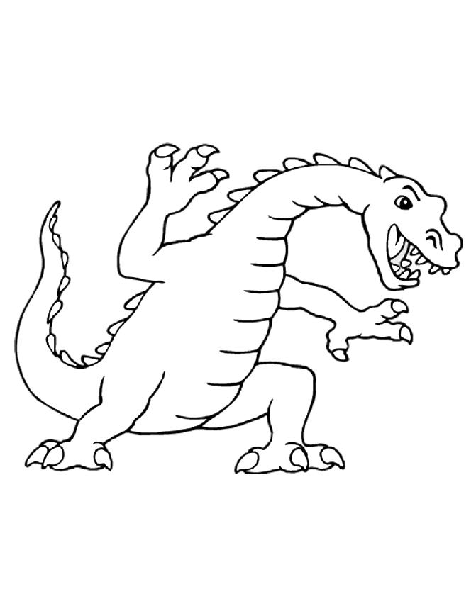 ぬりえページ: ドラゴン (動物) #5704 - 無料の印刷可能なぬりえページ
