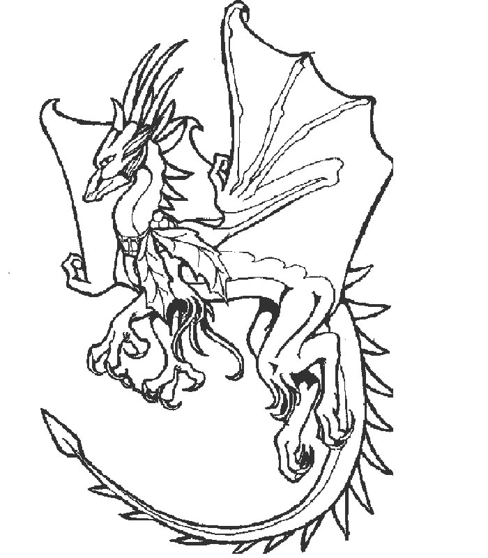 ぬりえページ: ドラゴン (動物) #5717 - 無料の印刷可能なぬりえページ