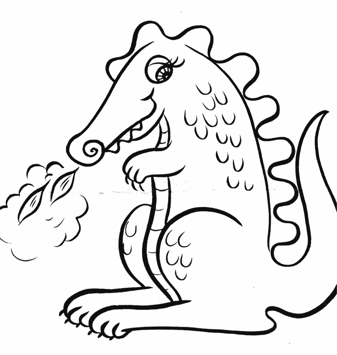 ぬりえページ: ドラゴン (動物) #5744 - 無料の印刷可能なぬりえページ