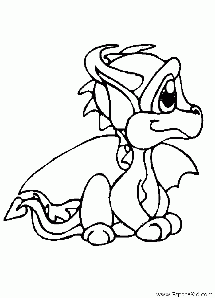 ぬりえページ: ドラゴン (動物) #5767 - 無料の印刷可能なぬりえページ