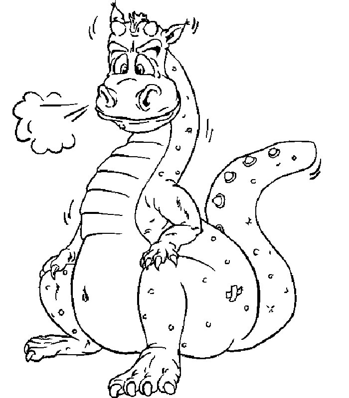 ぬりえページ: ドラゴン (動物) #5793 - 無料の印刷可能なぬりえページ