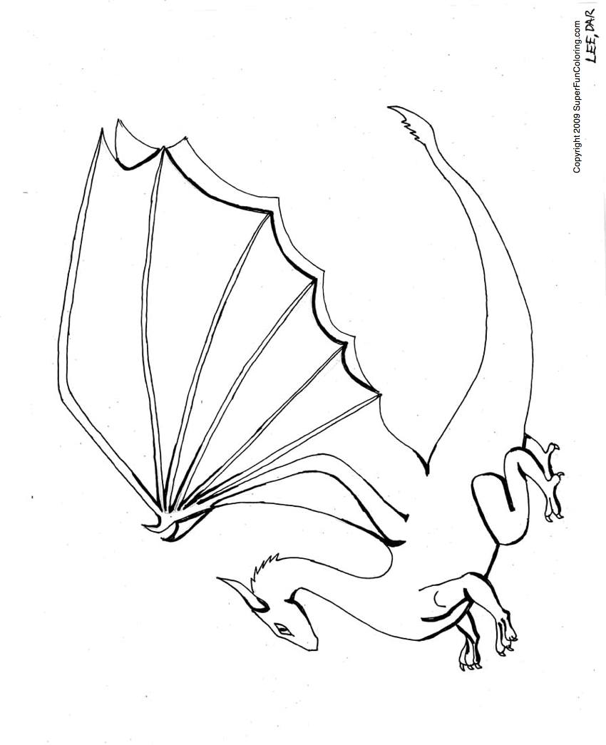 ぬりえページ: ドラゴン (動物) #5797 - 無料の印刷可能なぬりえページ