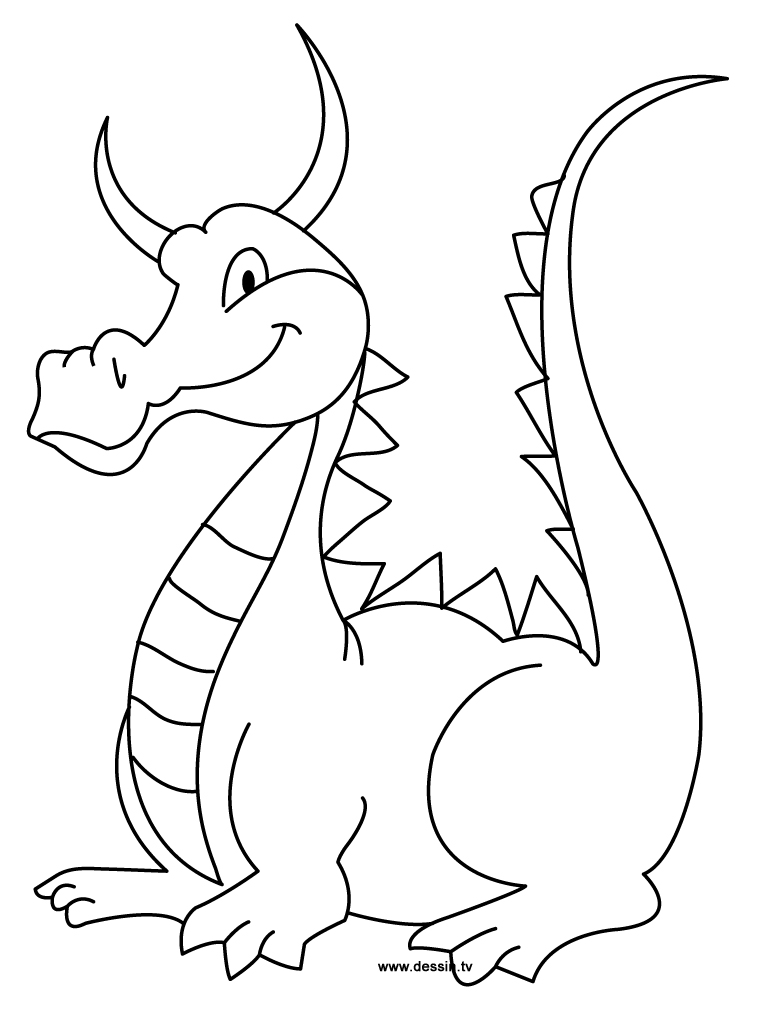 ぬりえページ: ドラゴン (動物) #5802 - 無料の印刷可能なぬりえページ