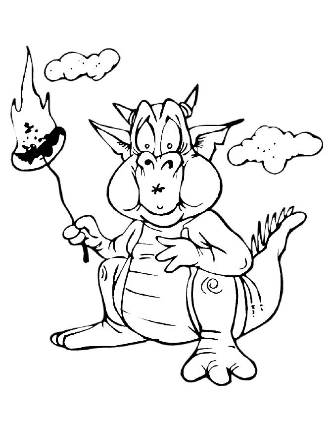 ぬりえページ: ドラゴン (動物) #5815 - 無料の印刷可能なぬりえページ