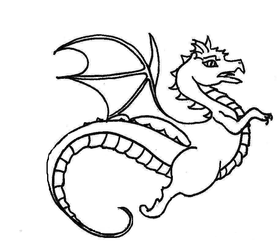 ぬりえページ: ドラゴン (動物) #5820 - 無料の印刷可能なぬりえページ