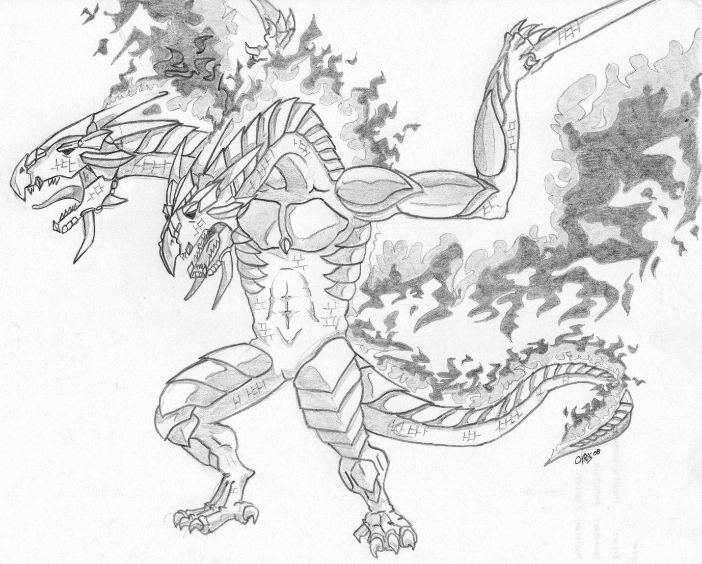 ぬりえページ: ドラゴン (動物) #5869 - 無料の印刷可能なぬりえページ