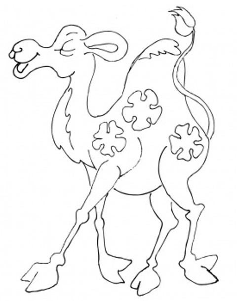 ぬりえページ: ヒトコブラクダ (動物) #6085 - 無料の印刷可能なぬりえページ