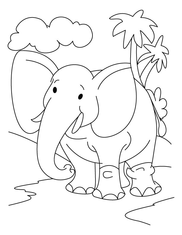 ぬりえページ: 象 (動物) #6329 - 無料の印刷可能なぬりえページ