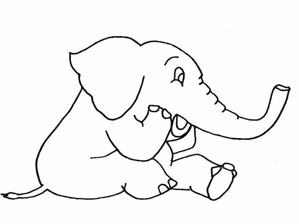 ぬりえページ: 象 (動物) #6331 - 無料の印刷可能なぬりえページ