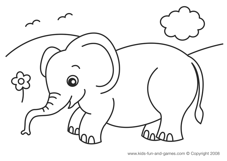 ぬりえページ: 象 (動物) #6340 - 無料の印刷可能なぬりえページ