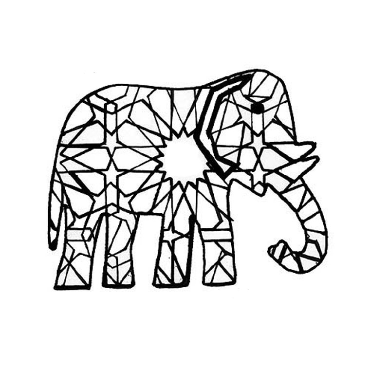 ぬりえページ: 象 (動物) #6344 - 無料の印刷可能なぬりえページ