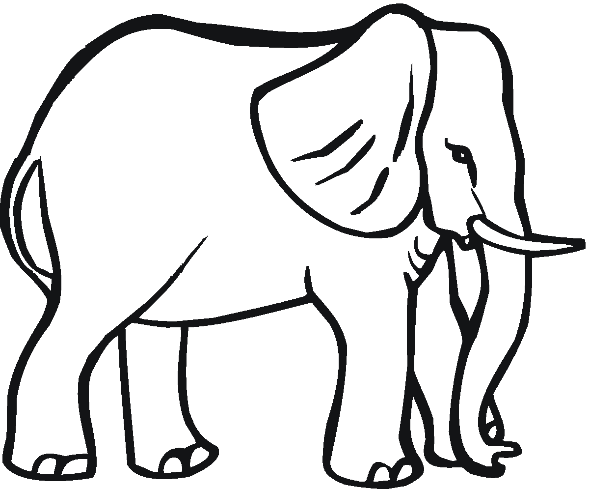 ぬりえページ: 象 (動物) #6401 - 無料の印刷可能なぬりえページ