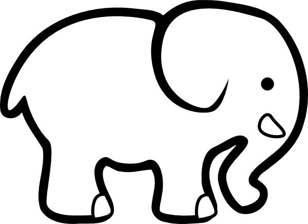 ぬりえページ: 象 (動物) #6408 - 無料の印刷可能なぬりえページ