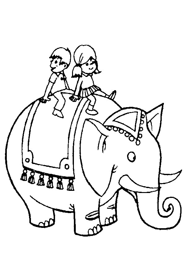 ぬりえページ: 象 (動物) #6434 - 無料の印刷可能なぬりえページ