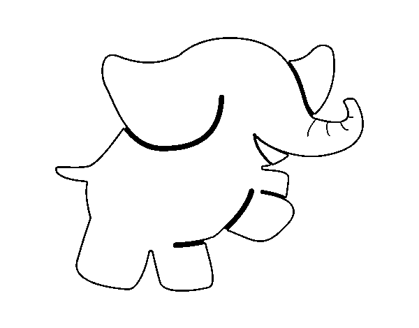 ぬりえページ: 象 (動物) #6470 - 無料の印刷可能なぬりえページ