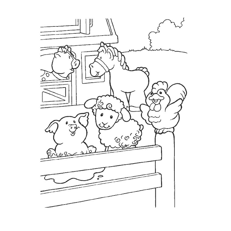 ぬりえページ: 農場の動物 (動物) #21380 - 無料の印刷可能なぬりえページ
