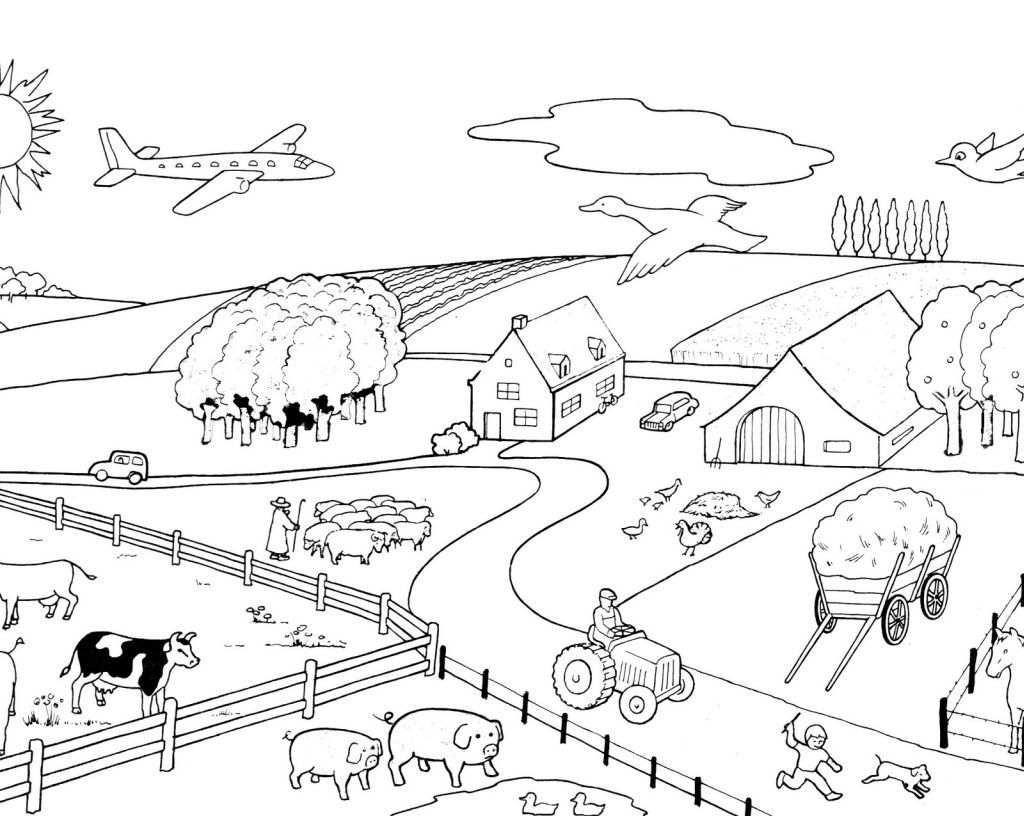 ぬりえページ: 農場の動物 (動物) #21401 - 無料の印刷可能なぬりえページ