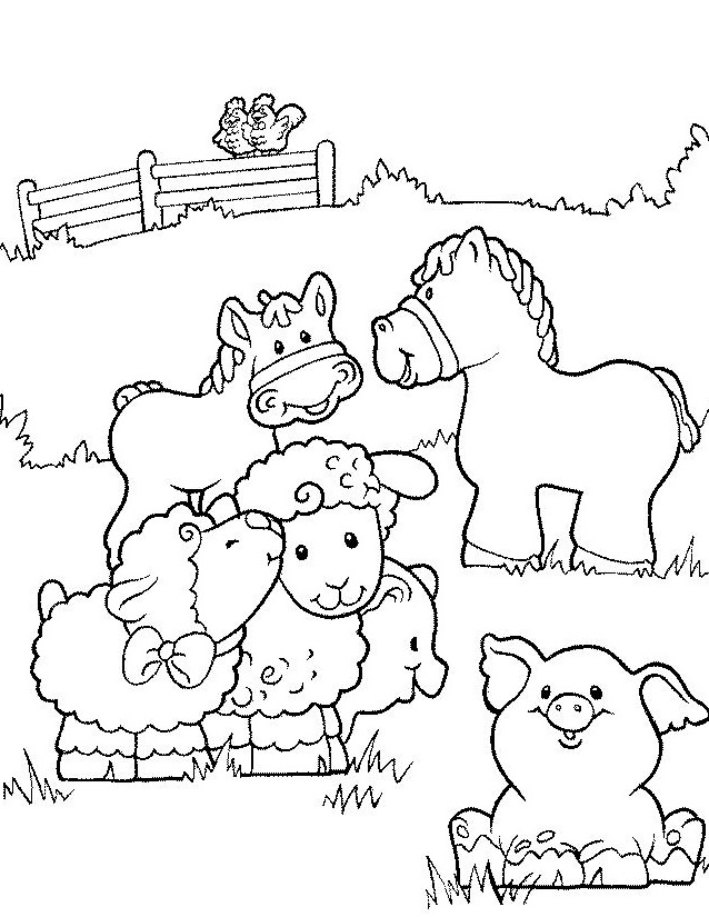 ぬりえページ: 農場の動物 (動物) #21403 - 無料の印刷可能なぬりえページ