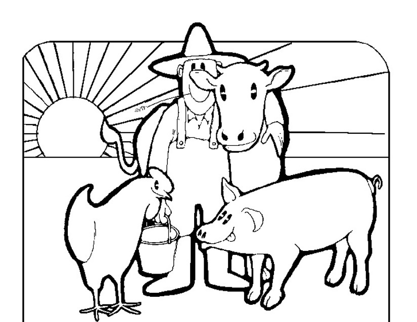 ぬりえページ: 農場の動物 (動物) #21495 - 無料の印刷可能なぬりえページ
