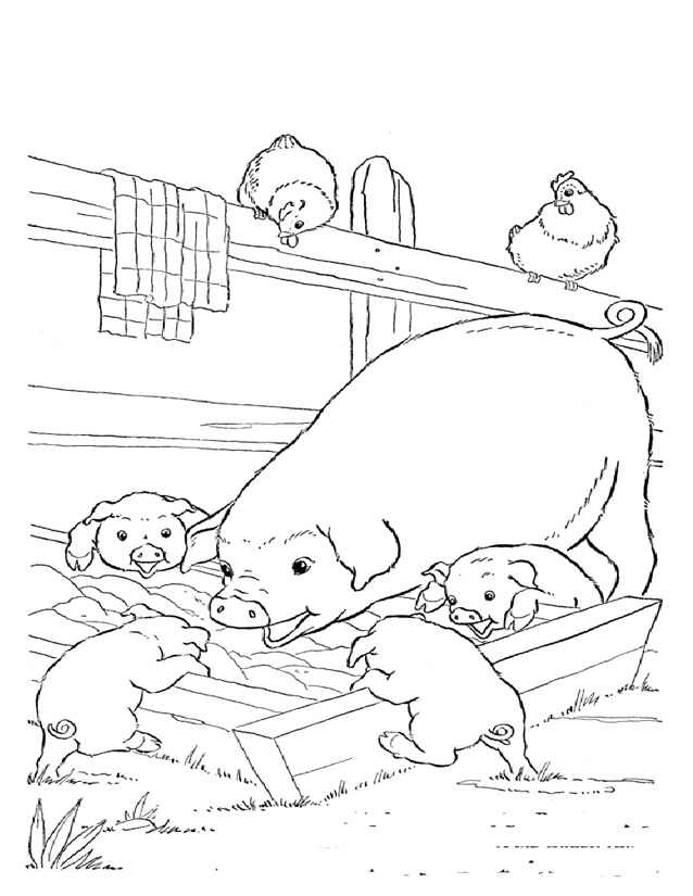 ぬりえページ: 農場の動物 (動物) #21510 - 無料の印刷可能なぬりえページ