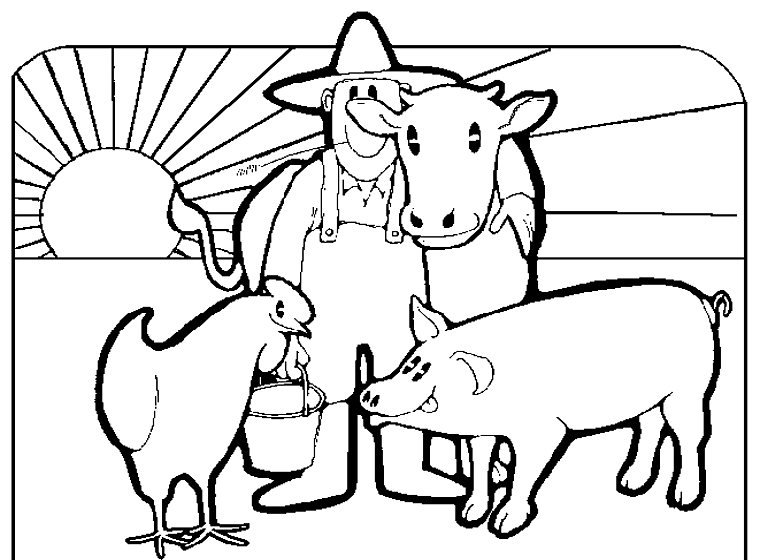 ぬりえページ: 農場の動物 (動物) #21546 - 無料の印刷可能なぬりえページ