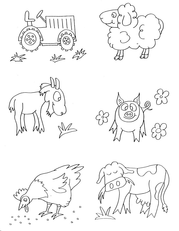 ぬりえページ: 農場の動物 (動物) #21570 - 無料の印刷可能なぬりえページ