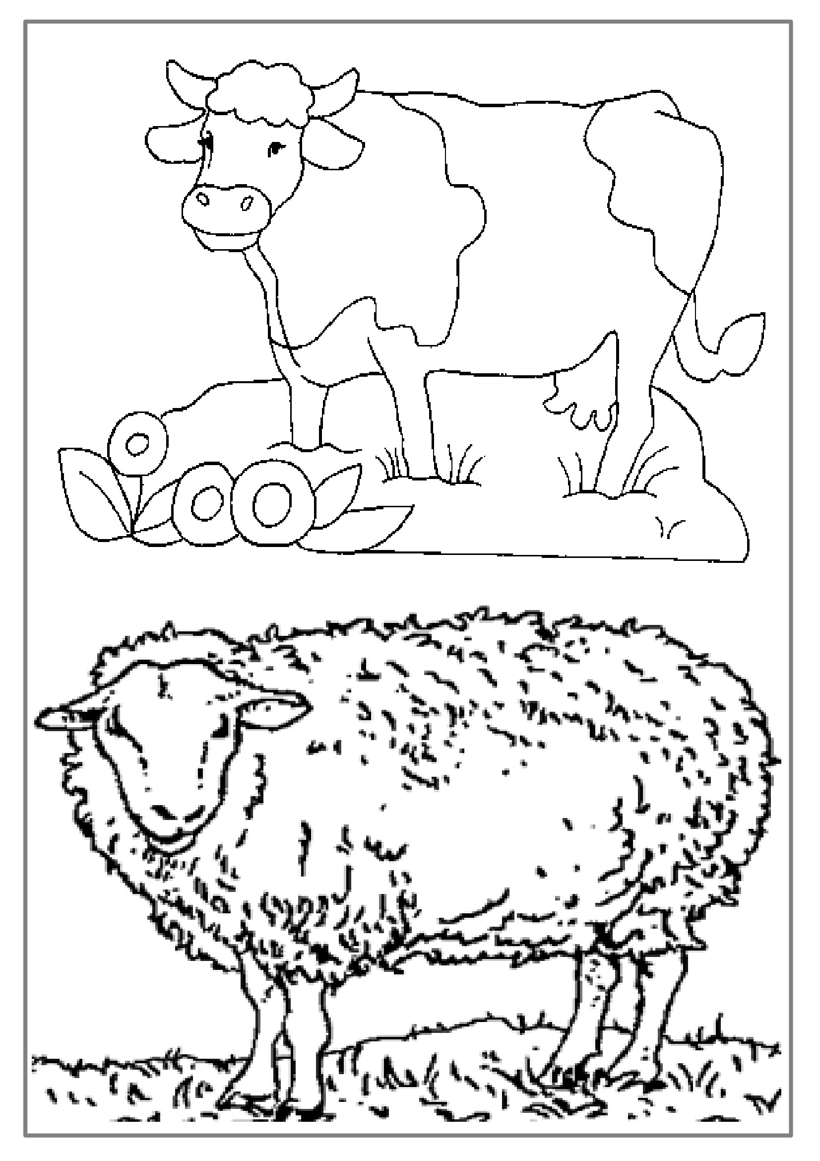 ぬりえページ: 農場の動物 (動物) #21629 - 無料の印刷可能なぬりえページ
