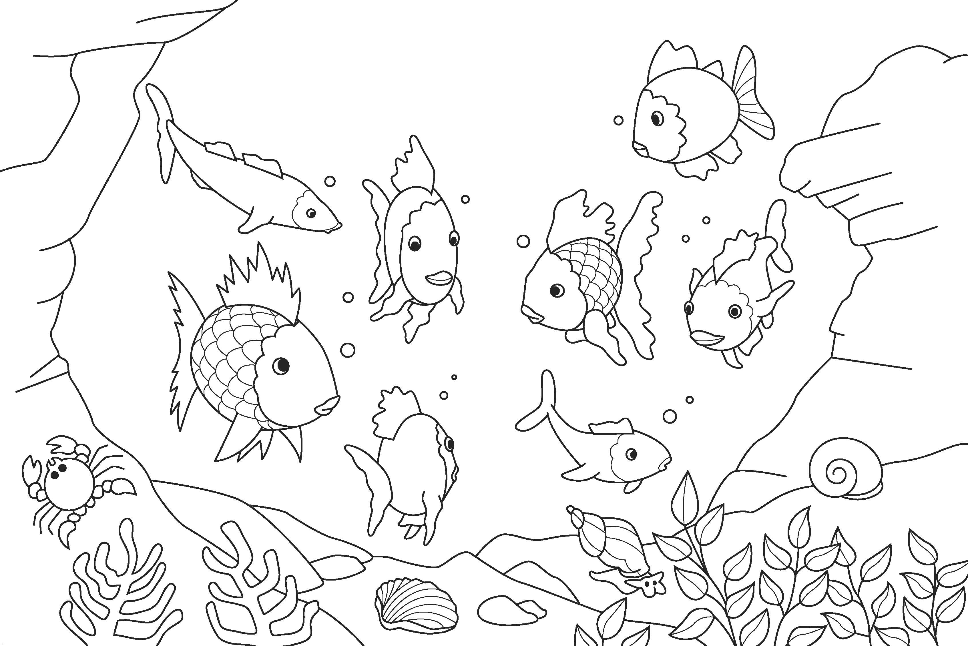 ぬりえページ: 魚 (動物) #17026 - 無料の印刷可能なぬりえページ