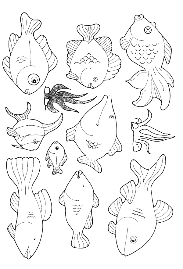 ぬりえページ: 魚 (動物) #17029 - 無料の印刷可能なぬりえページ