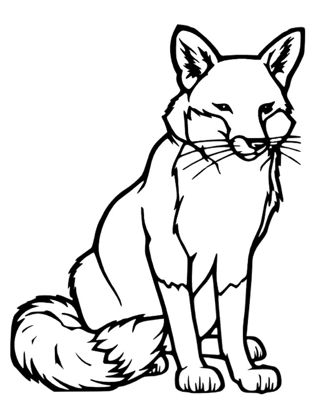 ぬりえページ: 狐 (動物) #14972 - 無料の印刷可能なぬりえページ