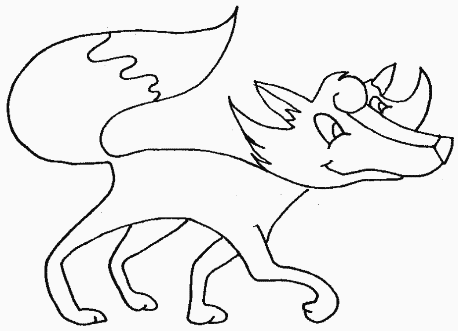 ぬりえページ: 狐 (動物) #15002 - 無料の印刷可能なぬりえページ